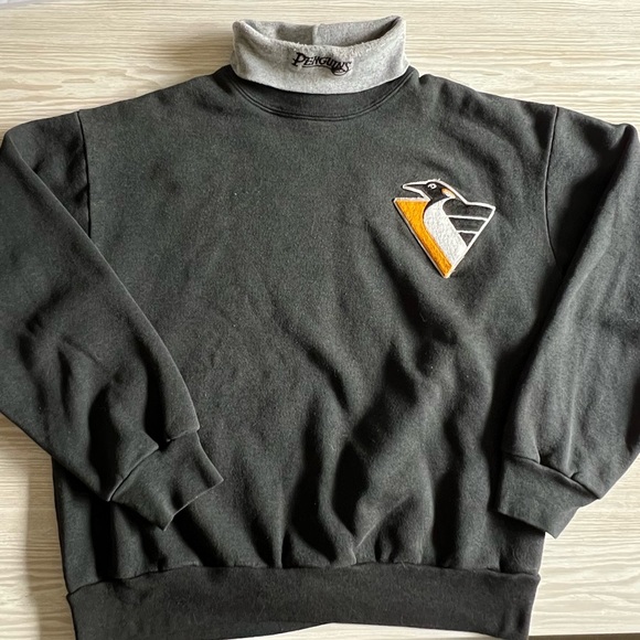 Vintage Majestic Pittsburgh Penguins Turtleneck Sweater - Picture 5 of 6